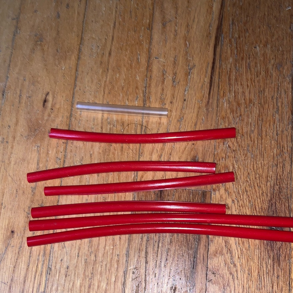🖤5 for $20- 6 Knex Red track splice tube connector pcs K’NEX replacement  8”, 6”